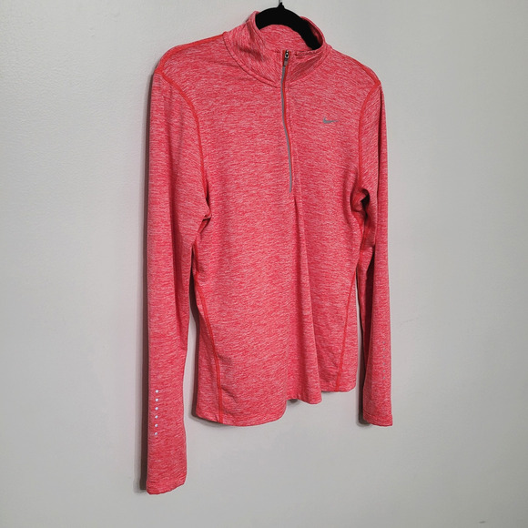 Nike Element 1/2 Zip Women’s M Dri-Fit Running Training Top Pink Red 904900-696 - Picture 1 of 7